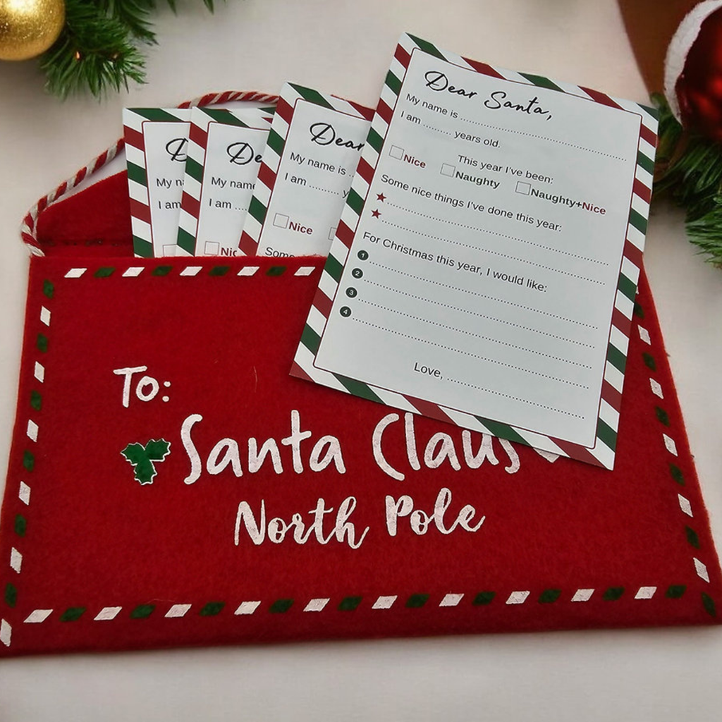 Large Felt Hanging Letter to Santa Envelope