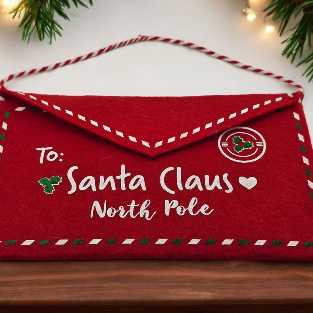 Large Felt Hanging Letter to Santa Envelope