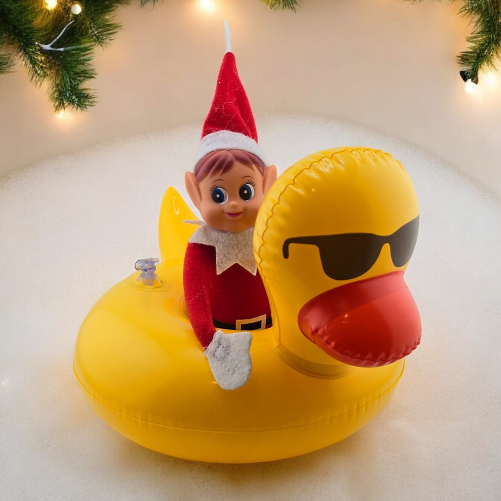 Inflatable Cool Duck Float for Christmas Elf