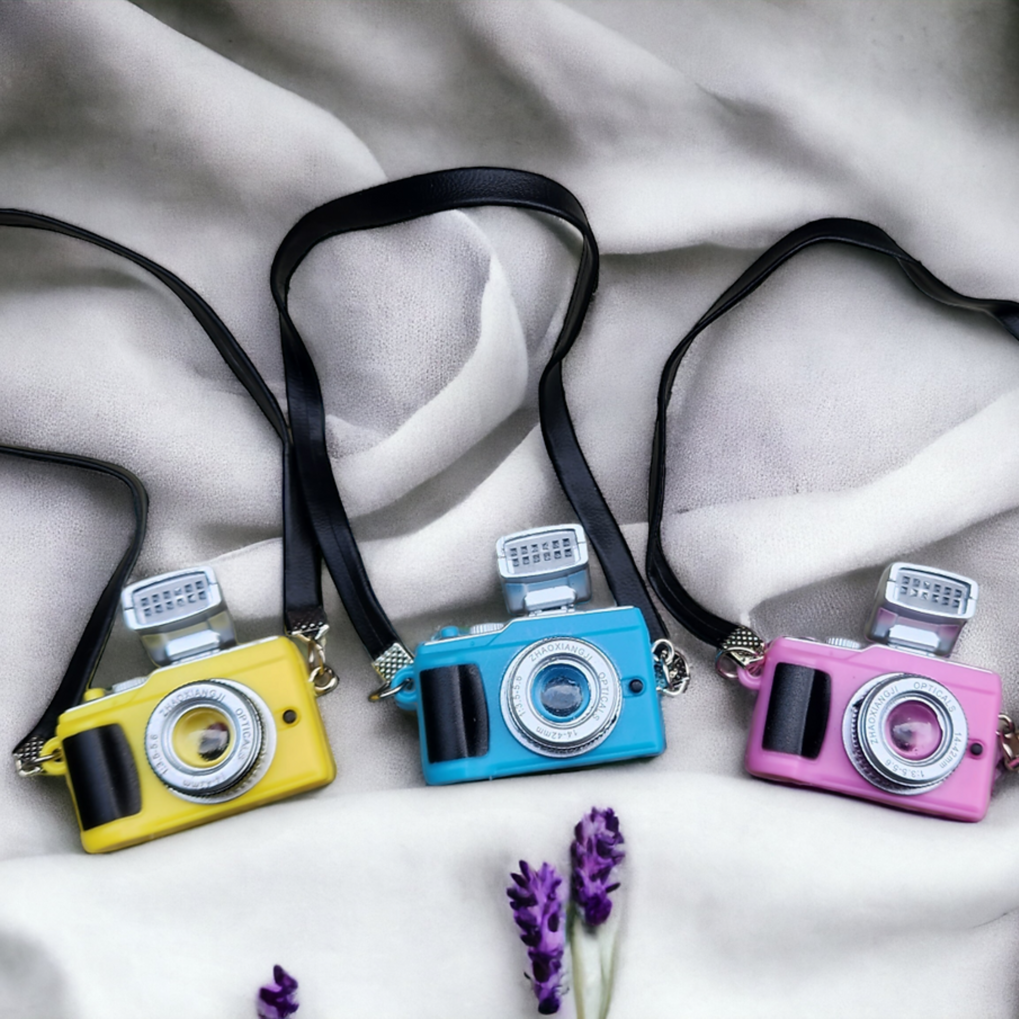 Mini Doll Camera with Flash & Faux Leather Strap | Perfect Elf & Doll Accessory