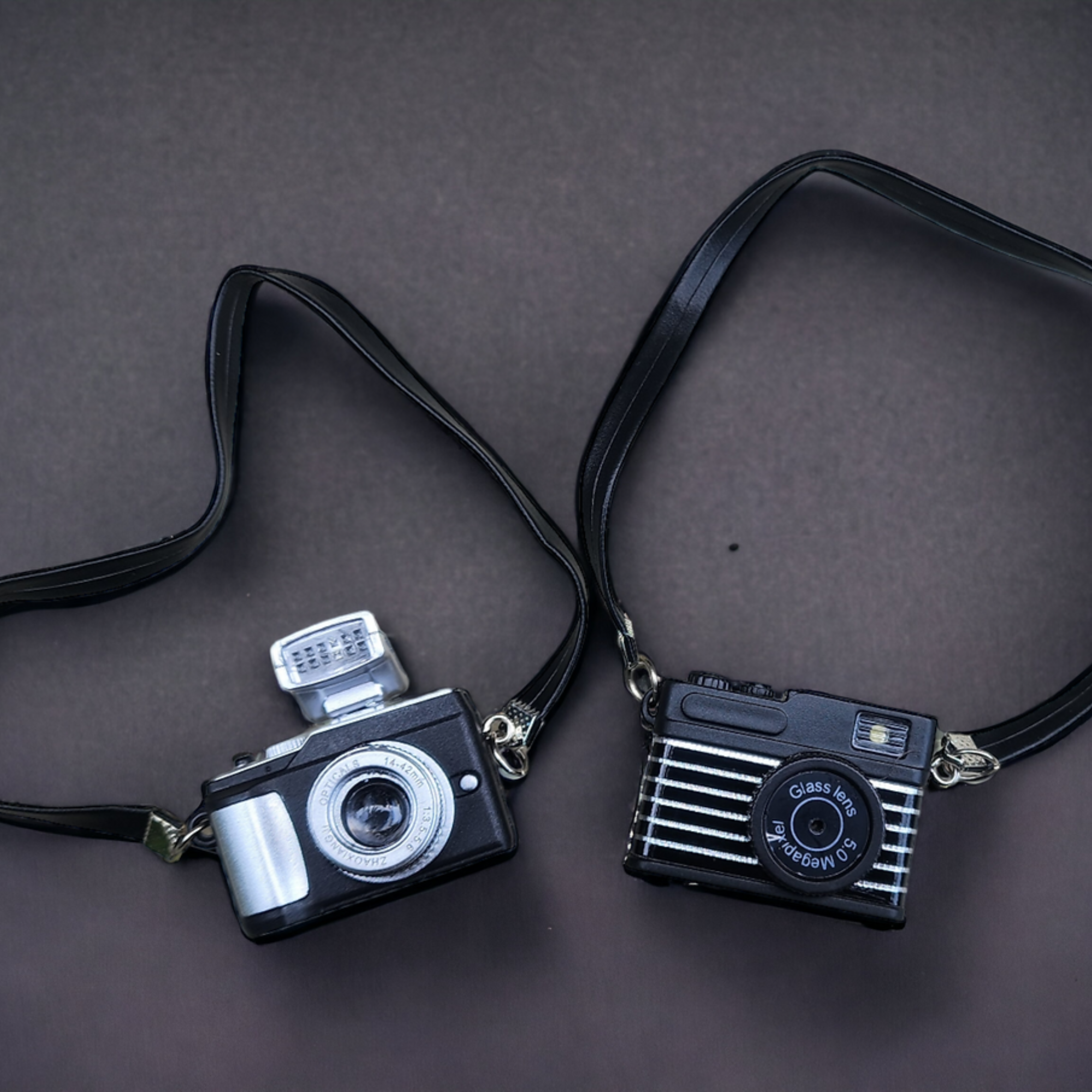 Mini Doll Camera with Flash & Faux Leather Strap | Perfect Elf & Doll Accessory