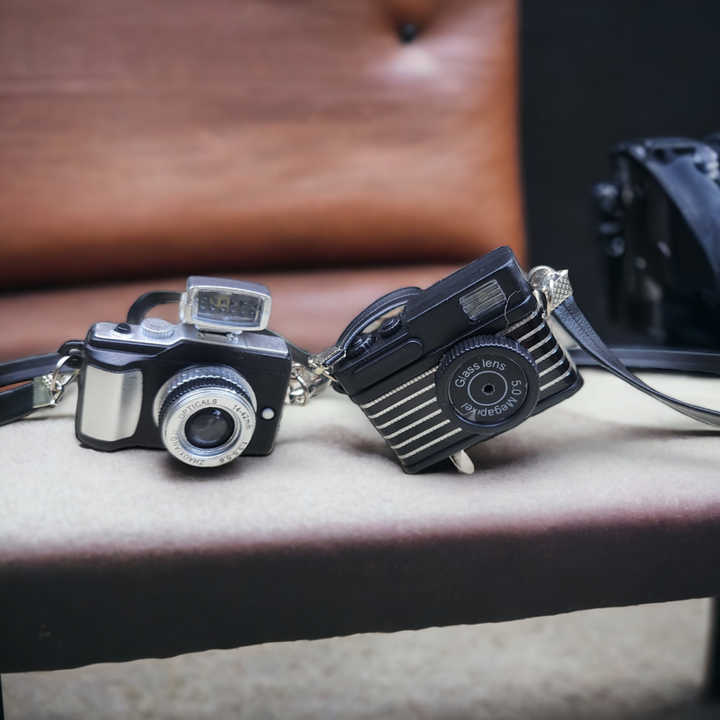 Mini Doll Camera with Flash & Faux Leather Strap | Perfect Elf & Doll Accessory