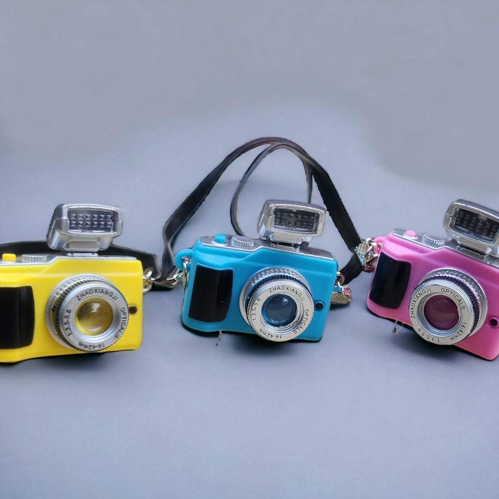 Mini Doll Camera with Flash & Faux Leather Strap | Perfect Elf & Doll Accessory