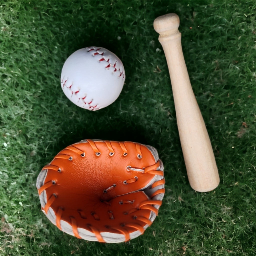 Mini Elf Baseball Set | 3-Piece Baseball Accessories for Christmas Elf & Dolls
