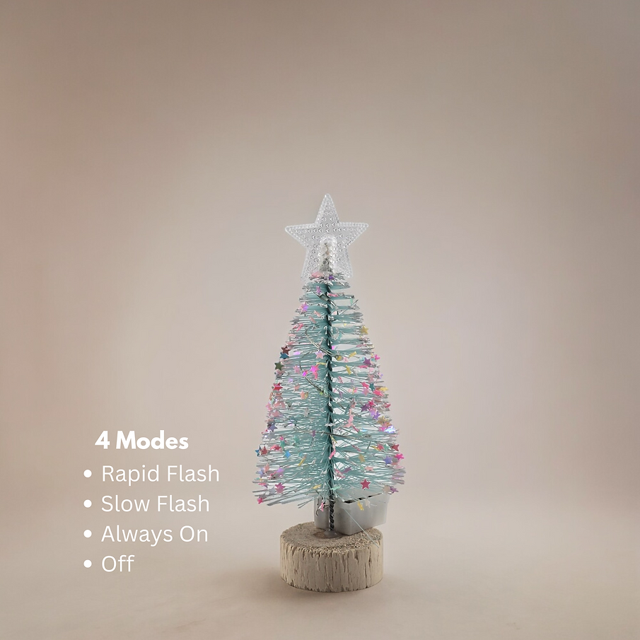 5.5" Mini Christmas Tree with Optional LED Lights