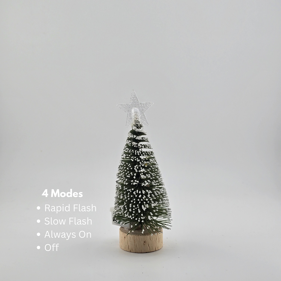 5.5" Mini Christmas Tree with Optional LED Lights