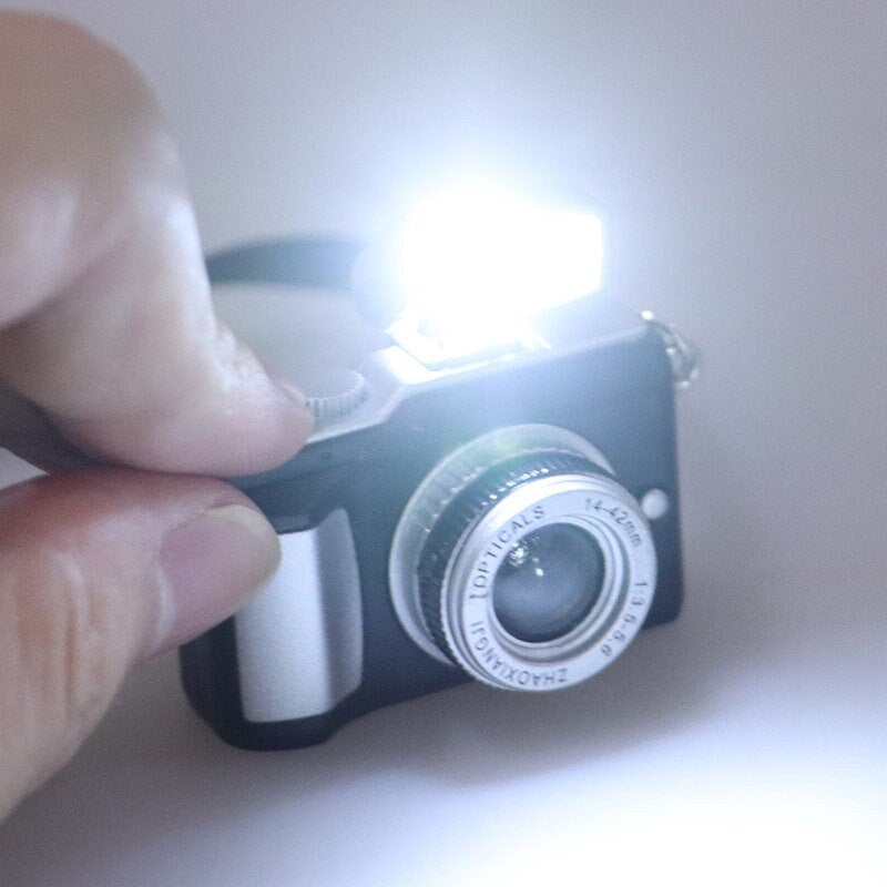 Mini Doll Camera with Flash & Faux Leather Strap | Perfect Elf & Doll Accessory