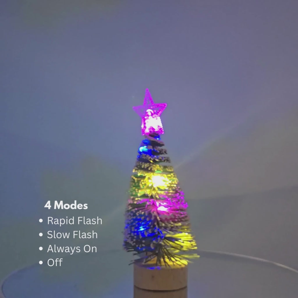 5.5" Mini Christmas Tree with Optional LED Lights