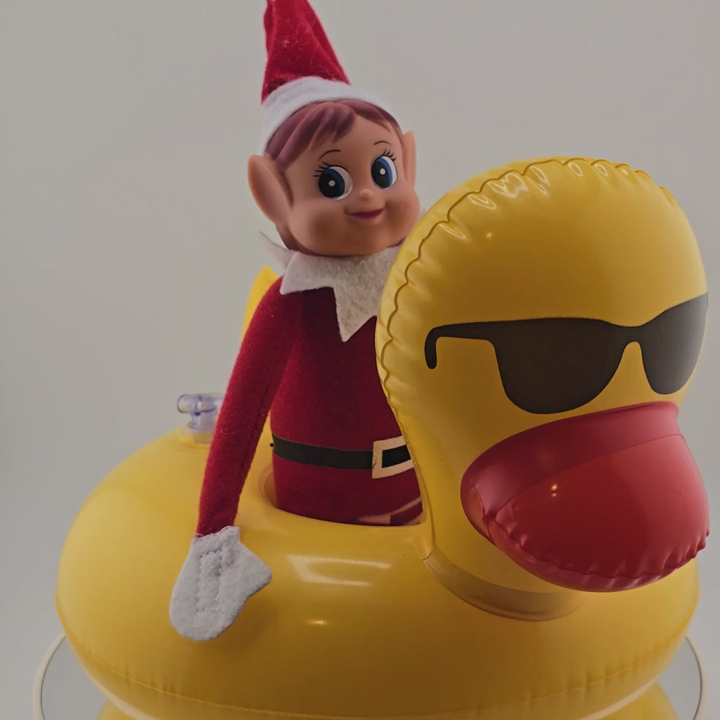 Inflatable Cool Duck Float for Christmas Elf