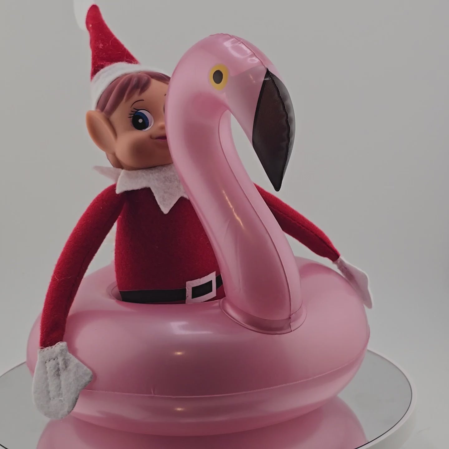 Inflatable Flamingo Pool Float for Elf